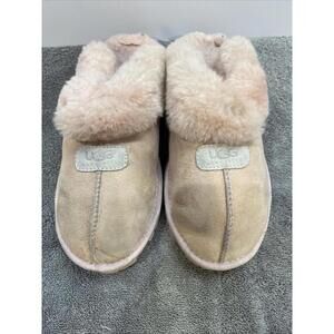 Ugg Coquette Pink Orchid Sheepskin Slippers Size 8 SN 5125